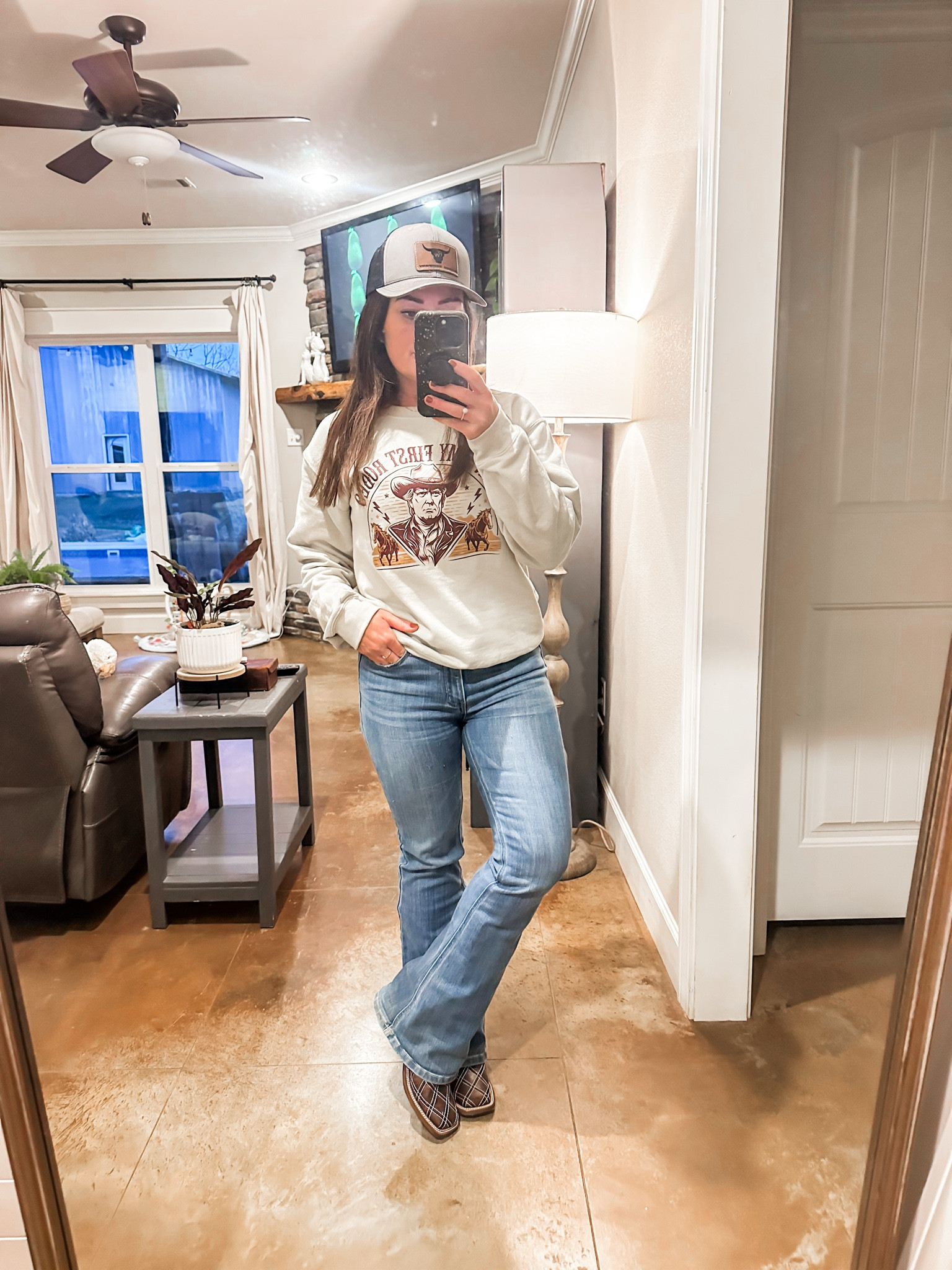 Favorite jeans and boots! #westernstyle