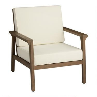 Natural Eucalyptus Zaragoza Outdoor Chair | World Market