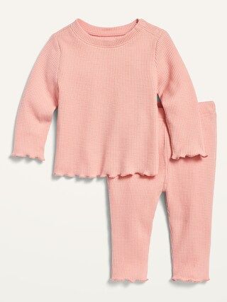Unisex Cozy Thermal Top and Leggings Set for Baby | Old Navy (US)