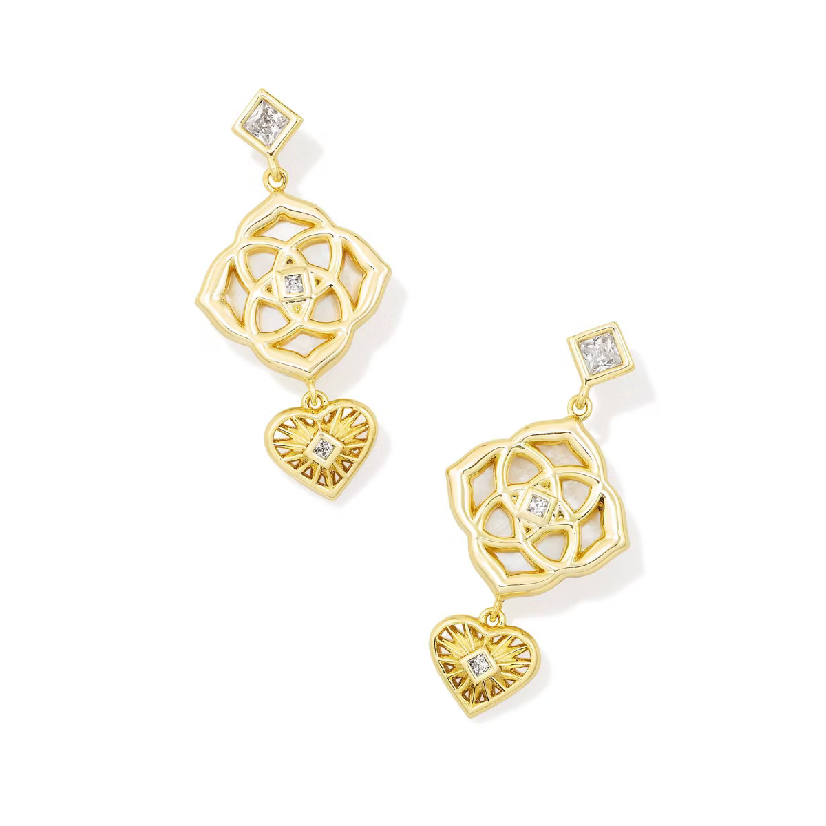 Kendra Scott Lacie Statement Earrings - Ivory Mother of Pearl | Target