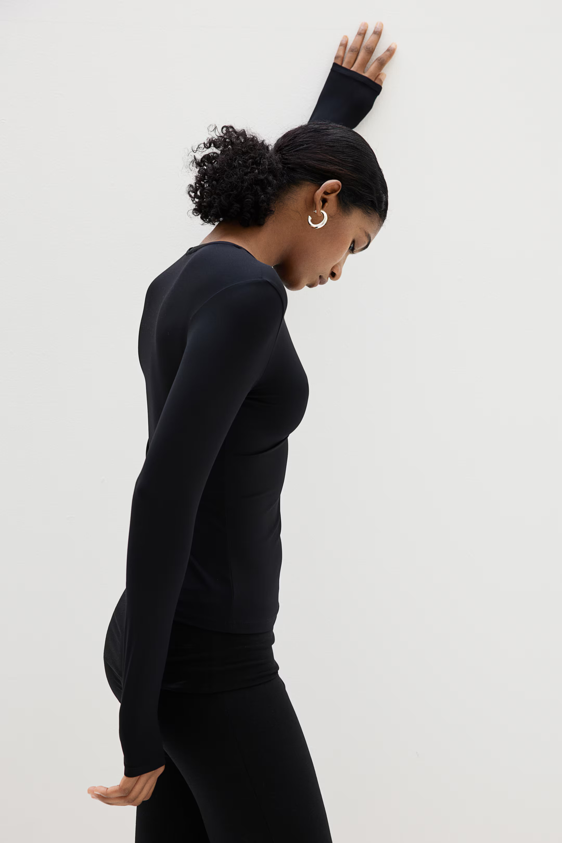 Long-sleeved microfibre top | H&M (UK, MY, IN, SG, PH, TW, HK)