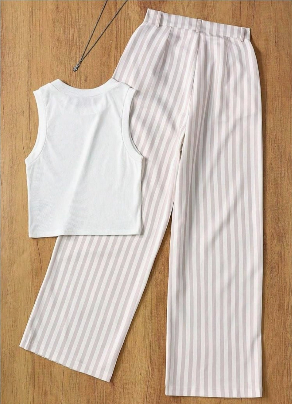 Matching Two Piece Set Crop Tank Top and Striped Pants Summer Outfits, Lounge Set#springoutfit #summeroutfit #amazonfashion #ootd

#LTKootd #LTKdayinmylife