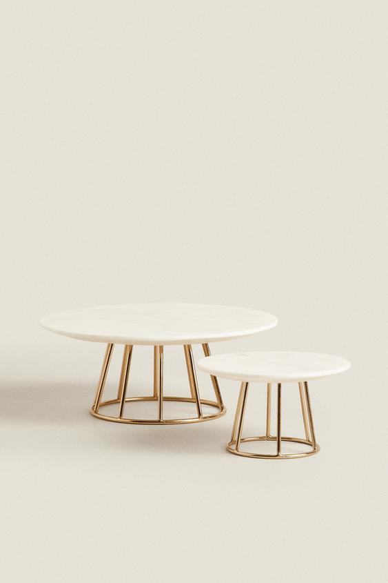 MARBLE AND METAL TEALIGHT HOLDER | Zara US