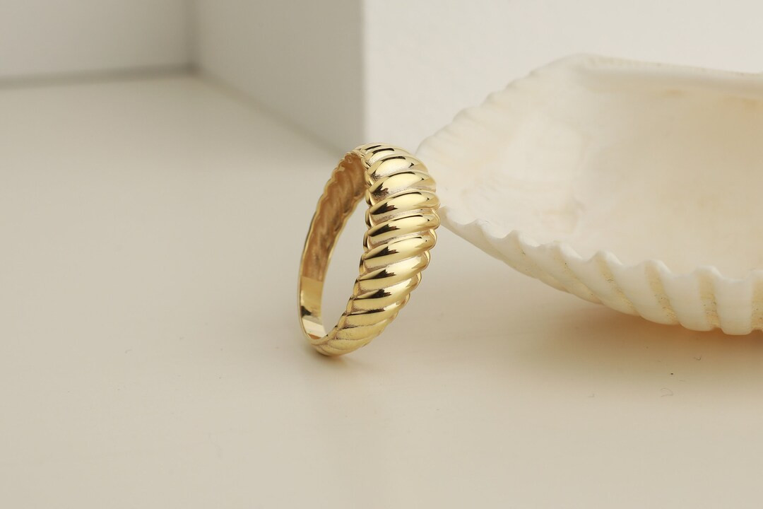 18K Gold Ring - Minimalist Ring - Gold Ring - Silver Ring - Dainty Ring - Vintage Ring -14K Gold ... | Etsy (US)