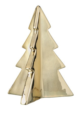 CANVAS Ceramic Christmas Decoration Tabletop Tree, Gold, 11-in | Canadian Tire