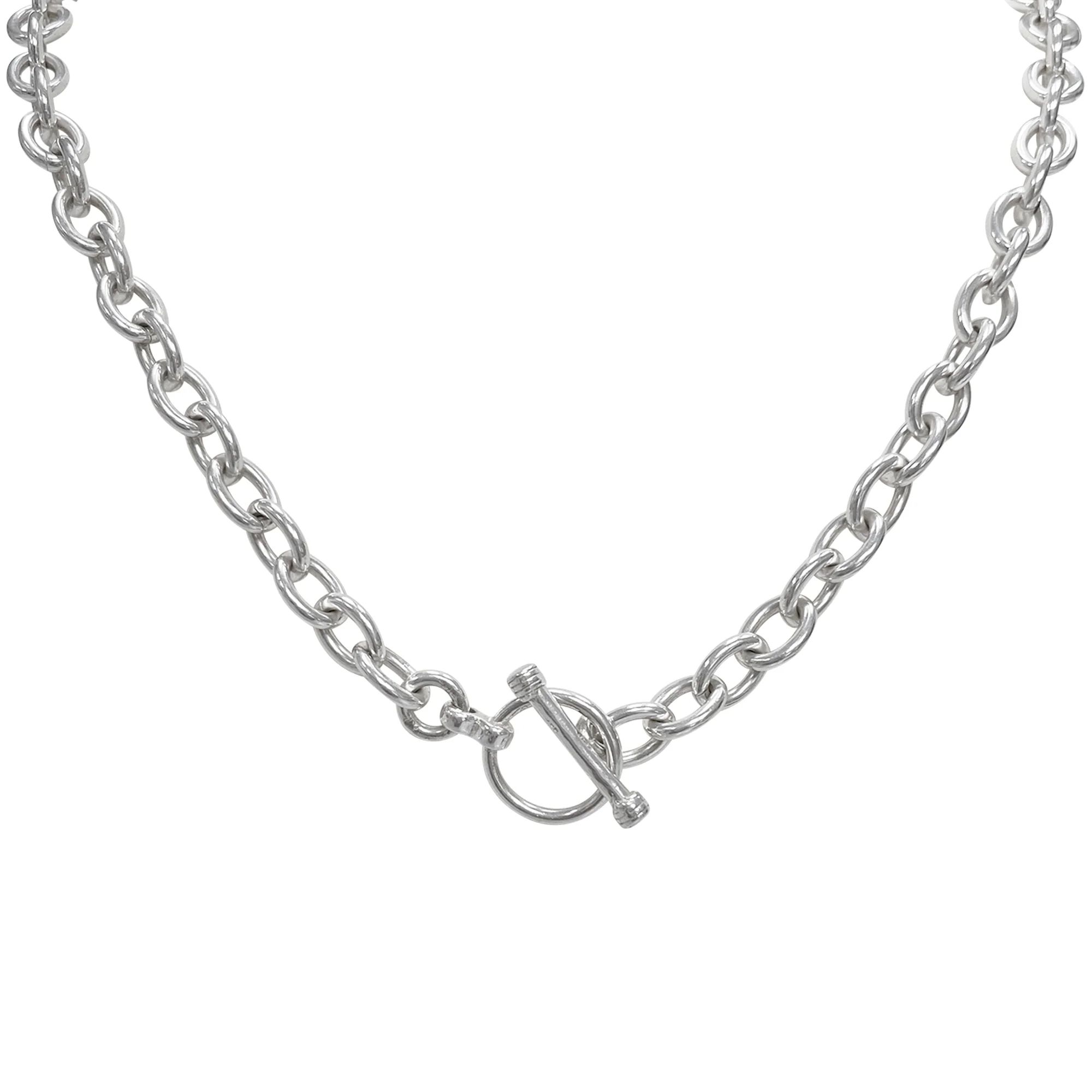 Toggle Me Up Sterling Silver Toggle Necklace Chain | La Soula Jules