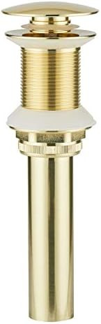 ESFORT Pop Up Sink Drain Without Overflow, Bathroom Sink Pop Up Assembly Vessel Sink Drain, Brush... | Amazon (US)