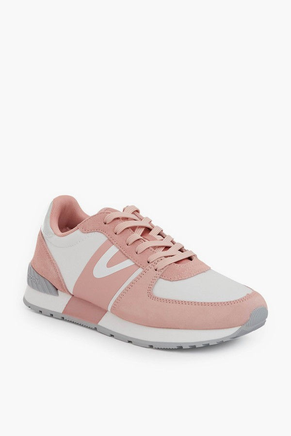 Women's Pink and Silver Loyola Sneakers | Tuckernuck (US)