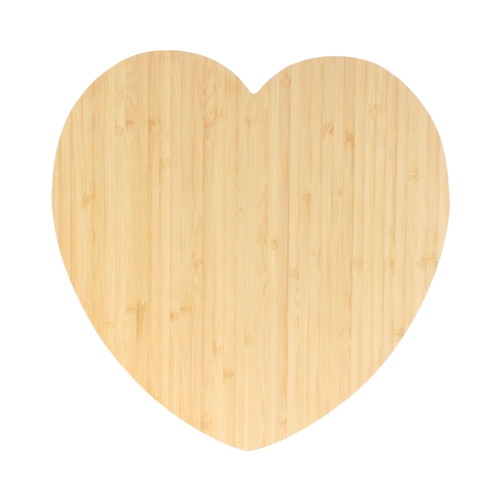 BambooMN Heart-Shaped Bamboo Serving and Cutting Board, 12" x 12" x 0.75" - 1 Piece | Walmart (US)