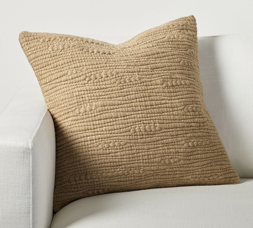 Textured Woven Pillow Cover | Pottery Barn (US)