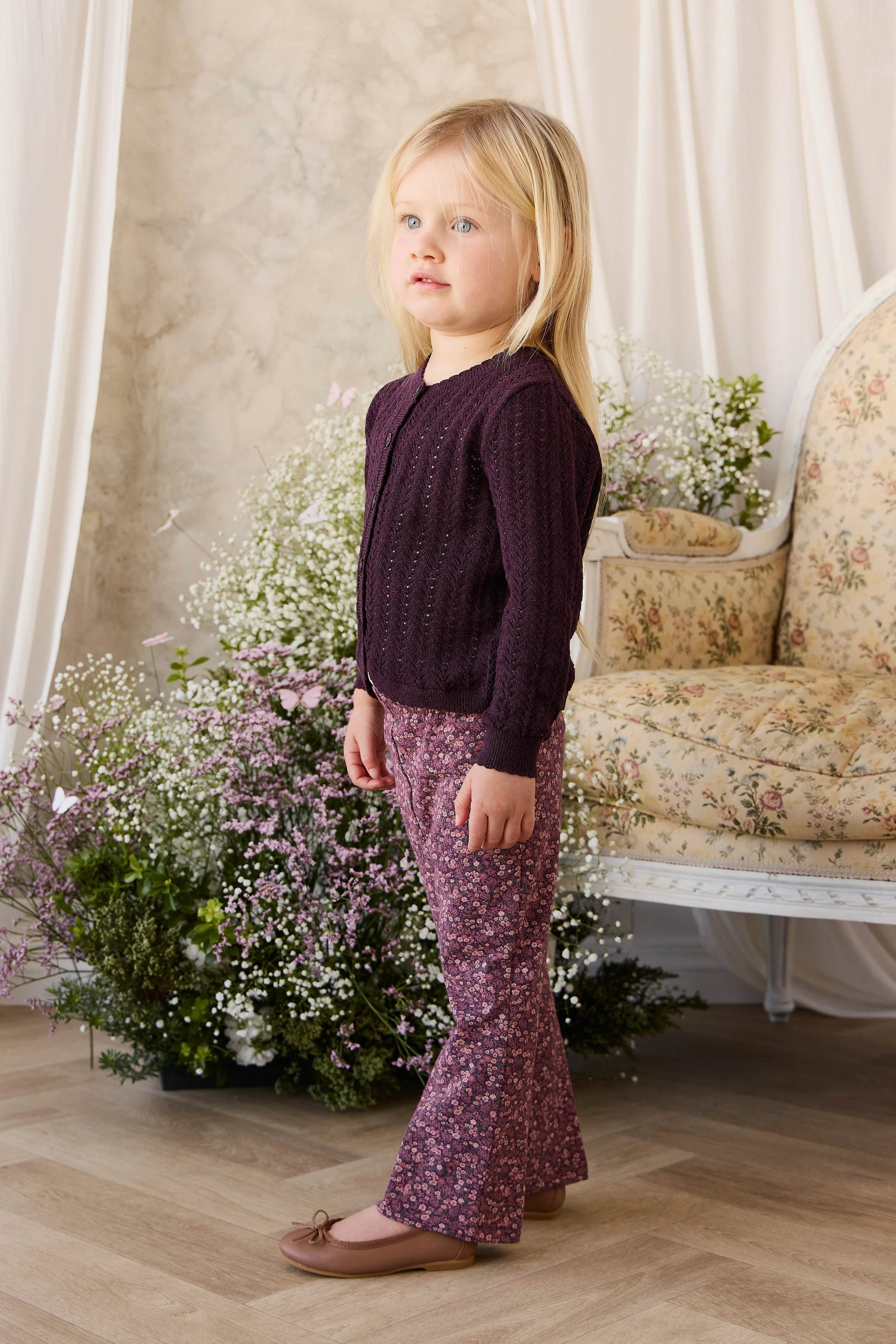 Organic Cotton Dominique Pant - Fig Floral | Jamie Kay