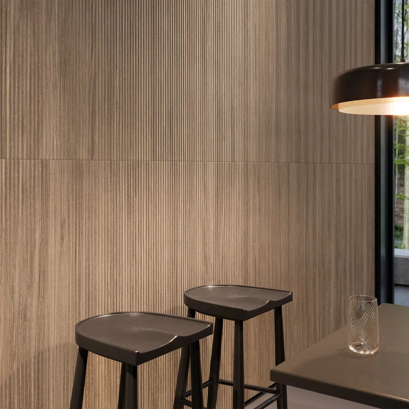 Elba Oak 24X48 Fluted Porcelain Wall/Floor Tile (2 TILES PER BOX) | Wayfair North America