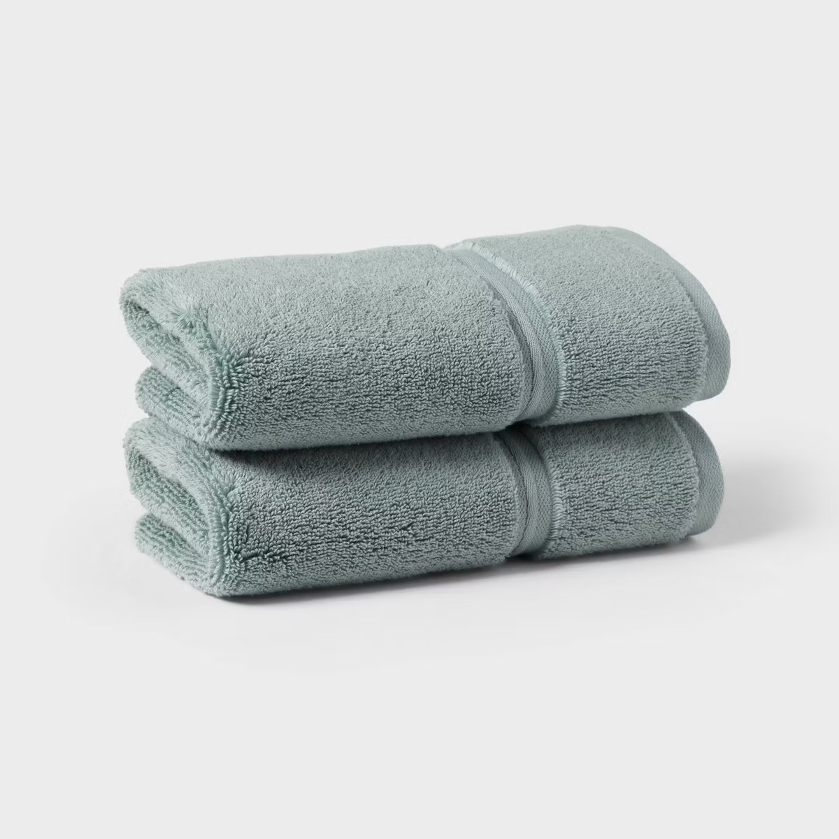 2pk Spa Plush Hand Towel Set Sage Green - Threshold™ | Target