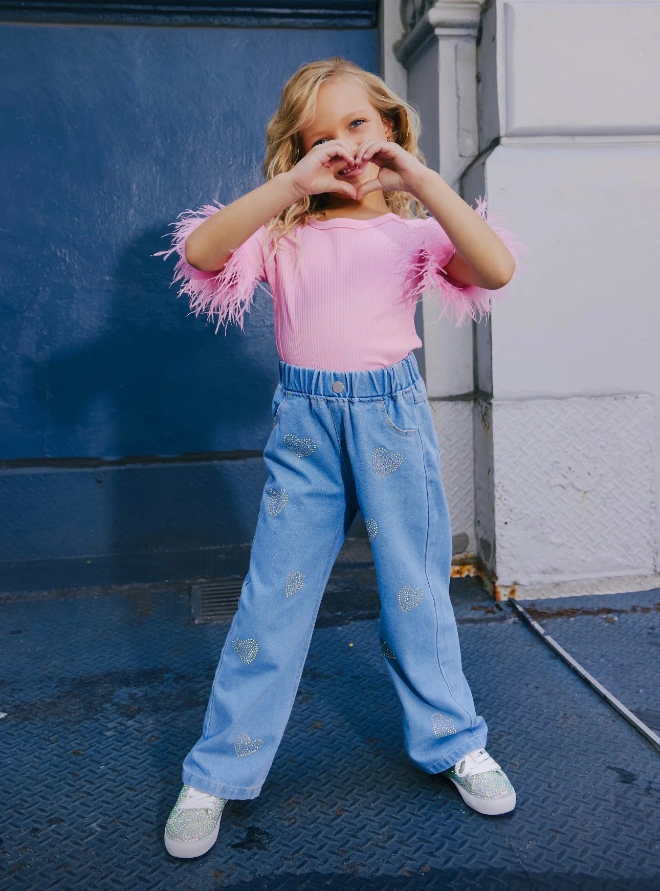 Crystal Heart Jeans 8 | Lola + The Boys