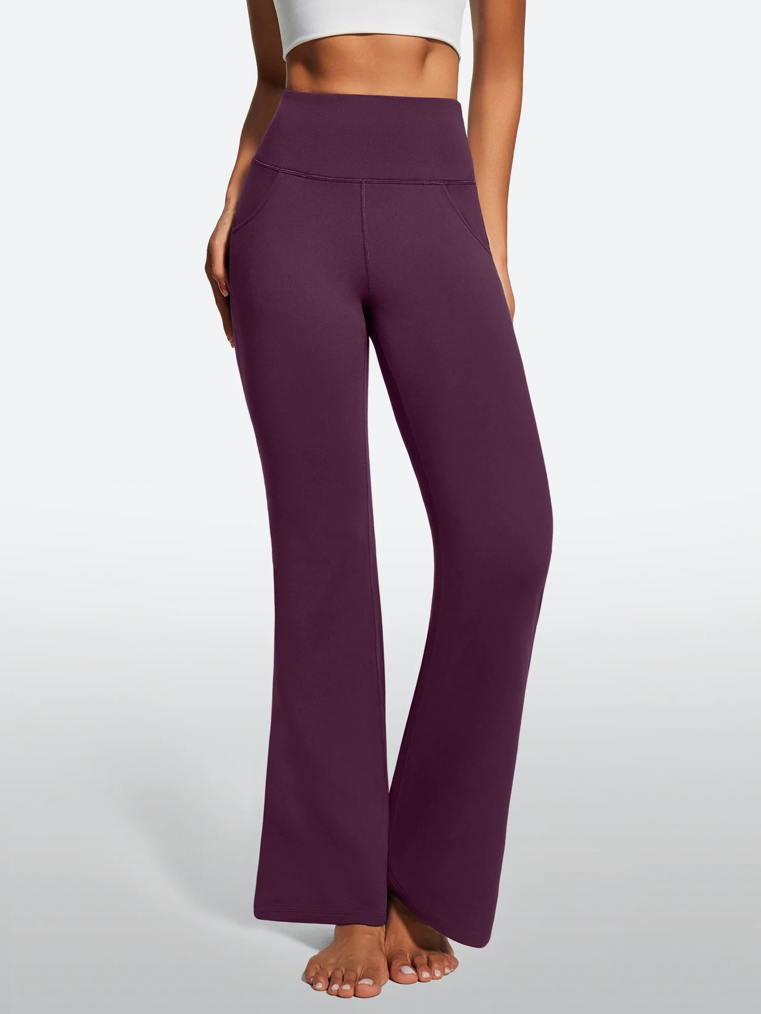 IUGA Fleece Lined Bootcut Yoga Pants with Pockets | IUGA