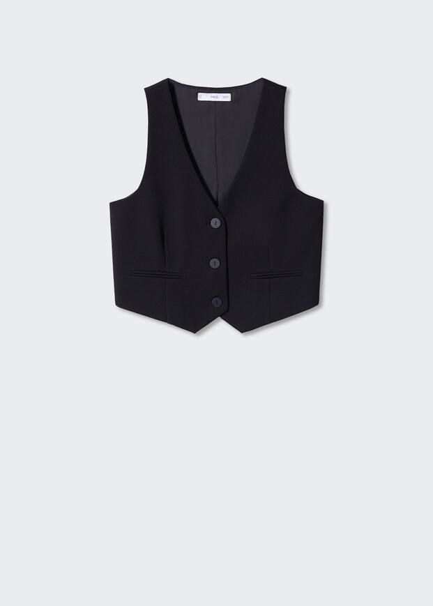 Buttons suit waistcoat | MANGO (UK)