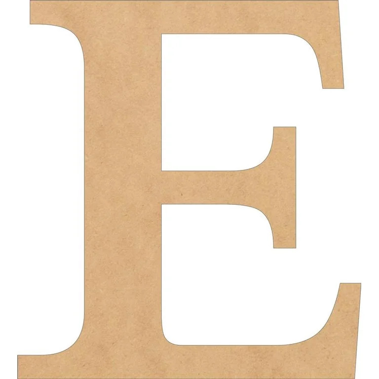 Blank Wooden Letters, Unfinished 5'' Tall Times E, Wooden Craft Letter | Walmart (US)