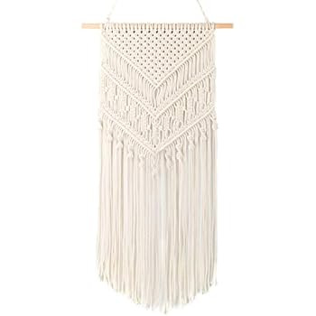 TIMEYARD Macrame Woven Wall Hanging - Boho Chic Bohemian Home Geometric Art Decor - Beautiful Apa... | Amazon (US)