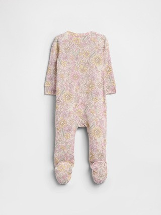 Baby Print Two-Way Zip One-Piece | Gap Factory