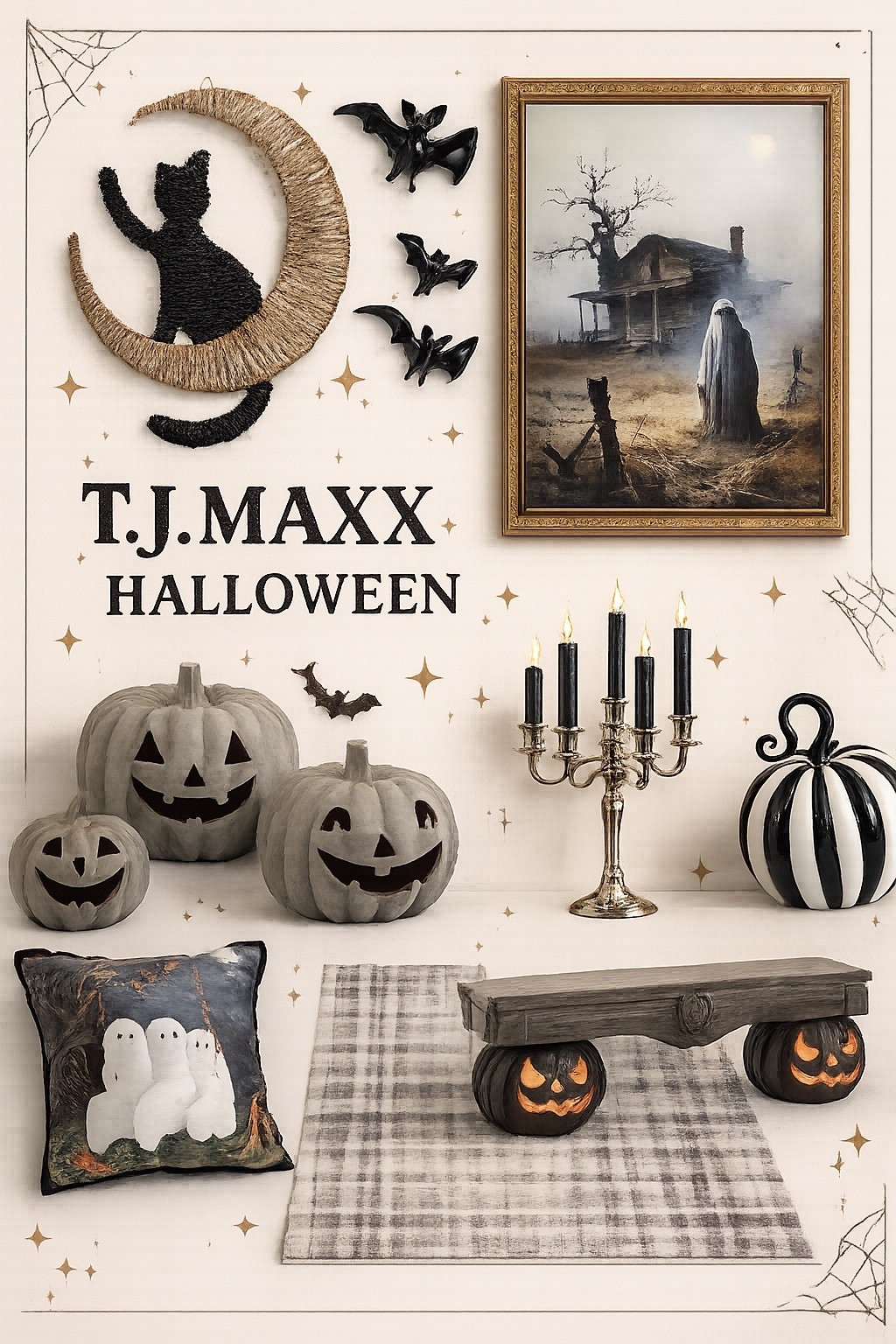 Grab these Halloween finds at a discount on TJMaxx.com and save for the fall! #halloween decor budget affordable spooky season