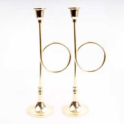 14'' H Aluminum Tabletop Candlestick | Wayfair North America