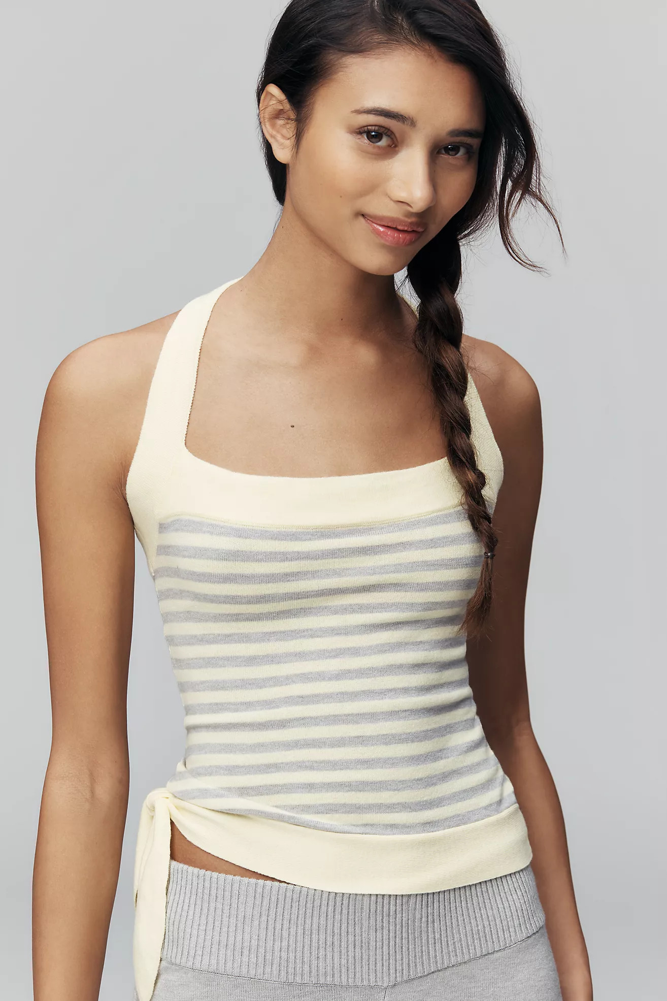 Frankies Bikinis Quinn Halter Crop Top | Anthropologie (US)