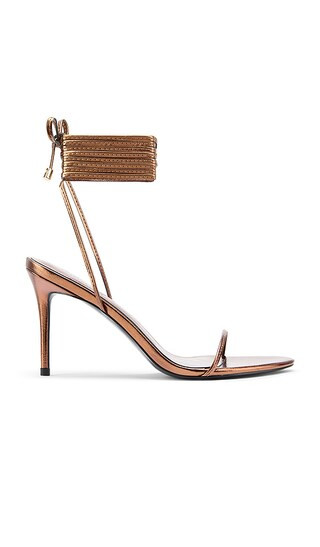 3.0 Barely There Lace Up Heel in Bronze | Revolve Clothing (Global)