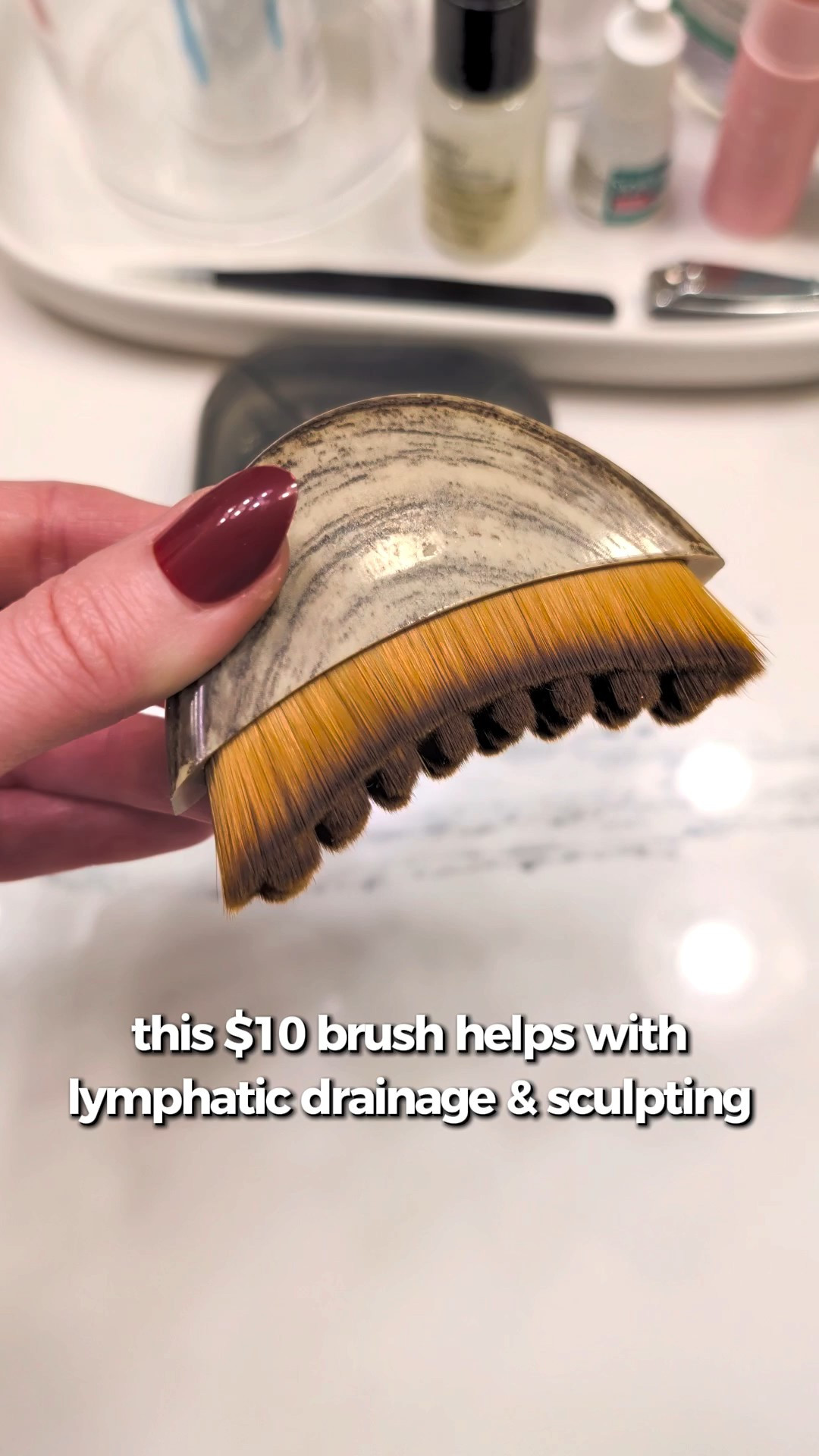This $10 facial brush helps with lymphatic drainage and sculpting! Follow with serum and moisturizer. Feels so good!

#LTKselfcare #LTKmorningroutine #LTKBeauty