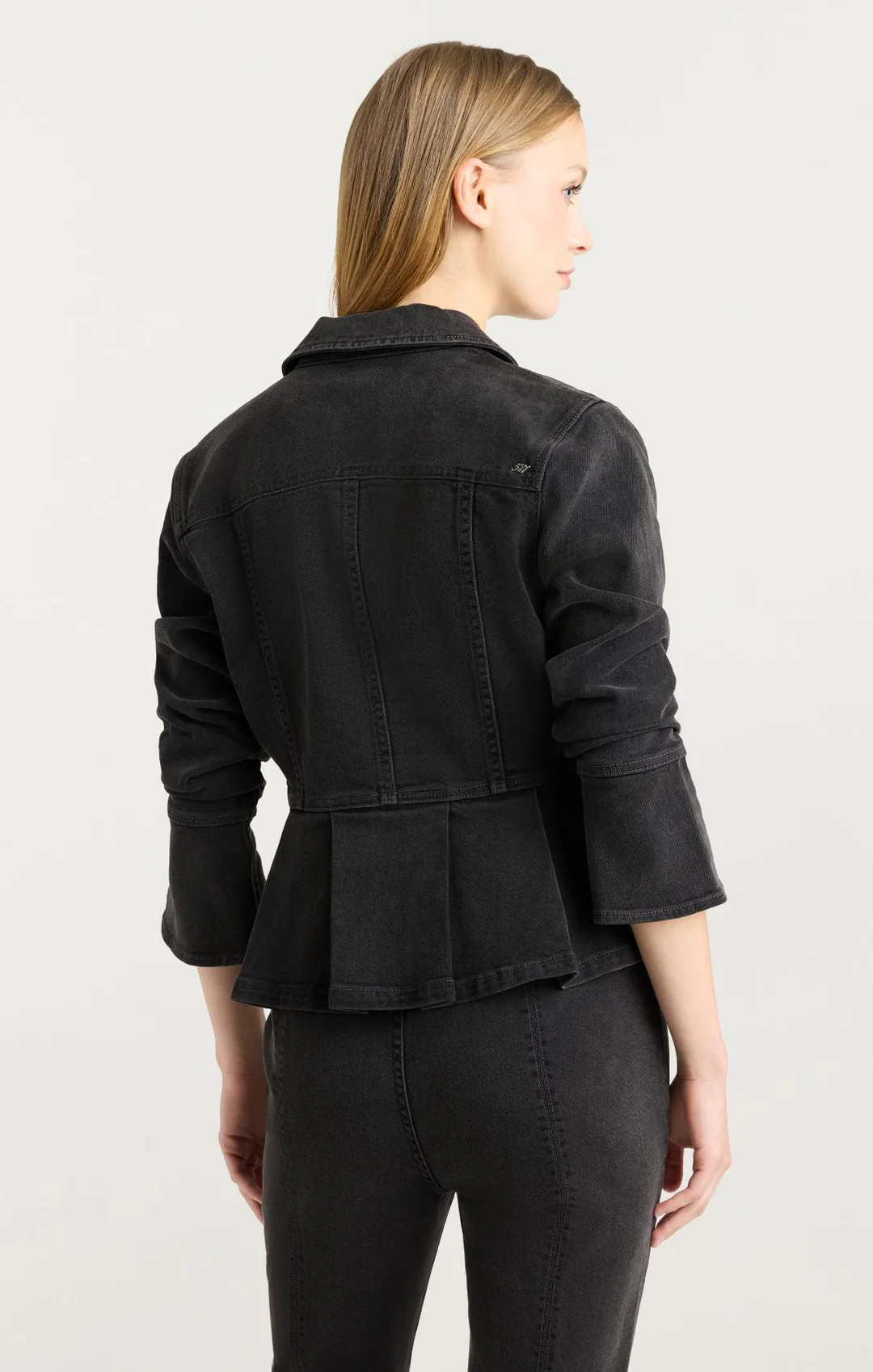 Dahlia Denim Scrunched Seraphine Jacket | Cinq à Sept