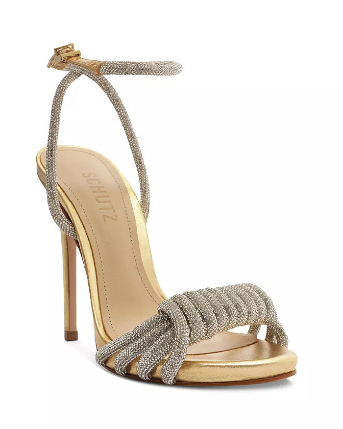 Women's Jewell Crystal Embellished Wrapped Strap High Heel Sandals | Bloomingdale's (US)
