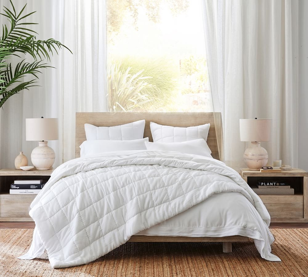 Cayman Platform Bed & Headboard | Pottery Barn (US)