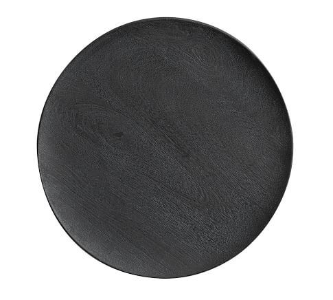 Chateau Wood - Black Charger | Pottery Barn (US)
