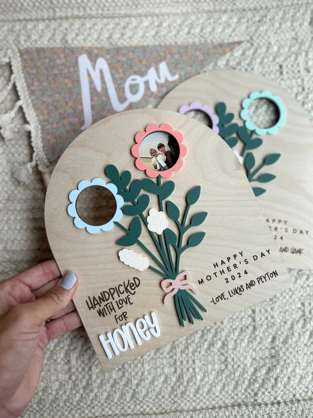 Handpicked with Love, Mother's Day Gift, Gift For Mom, Gift For Grandma, Mother's Day Flowers, Fl... | Etsy (US)