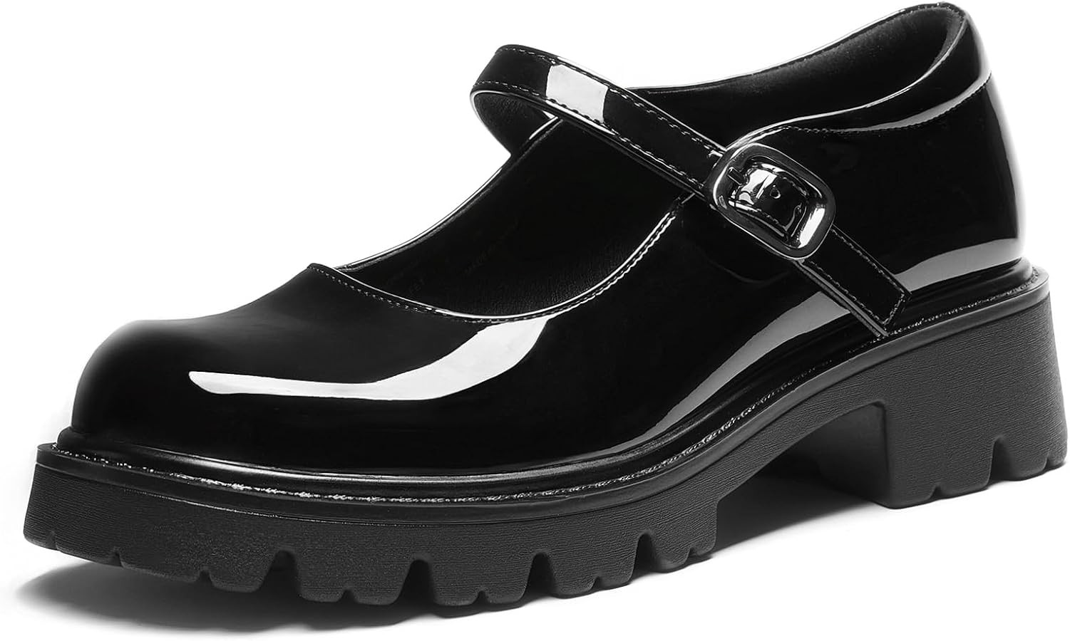 DREAM PAIRS Mary Jane Platform Shoes for Women Closed Toe Chunky Block Heel Cute Dress Shoes | Amazon (US)