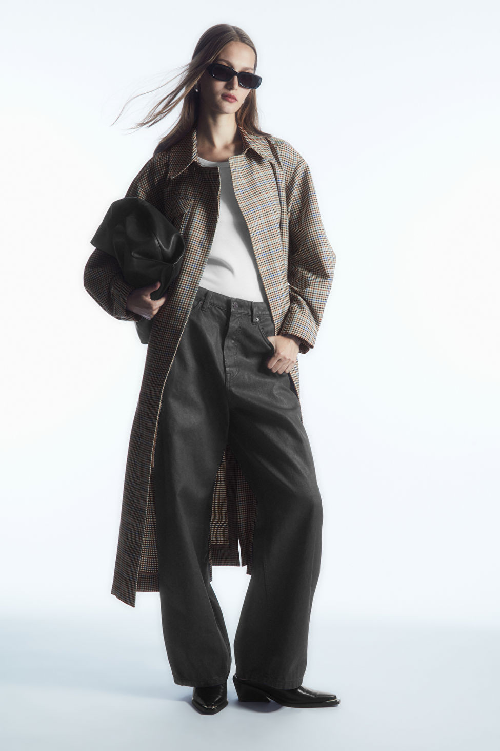 CHECKED UTILITY TRENCH COAT | COS UK