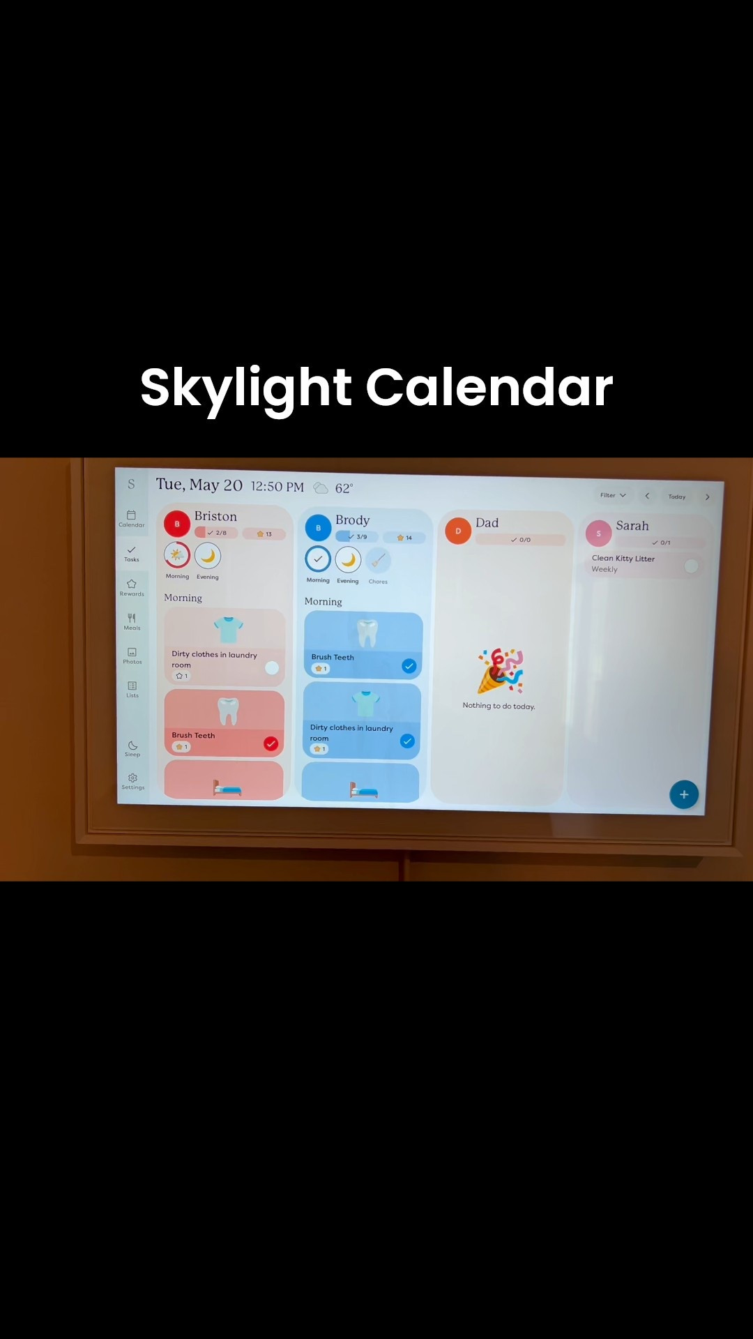 We got the Skylight Calendar to help keep our kids on track—and it’s been a total game changer!
They can clearly see their daily routines and chores, and it uses a star reward system so each task has value. They’ve even learned how to save up stars for bigger rewards—love the built-in life lessons! 
Plus, we use it to manage family calendars, event schedules, grocery lists, and more—all in one spot. Total win for busy parents.



#LTKGiftGuide #LTKFamily #LTKKids