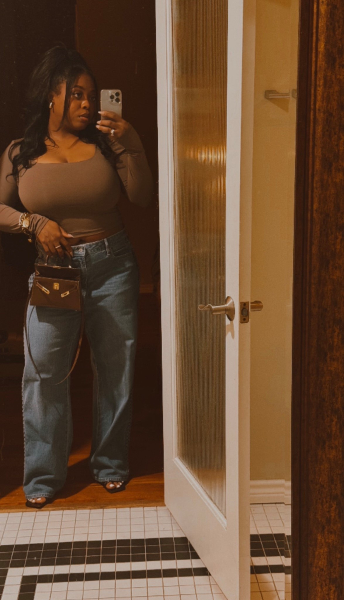 Date night, but make it casual. I love this top because of the stretch and super soft material 😍 

#LTKMidsize #LTKgrwm #LTKootd