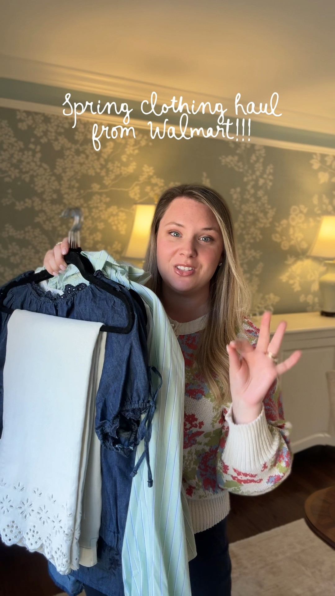 Walmart clothing haul for spring! So many cute finds right now - give me all things eyelet, matching sets, pastel spring colors, and Pointelle basics! #clothinghaul #looksforless #walmart 

#LTKSeasonal #LTKSaleAlert #LTKSpringSale