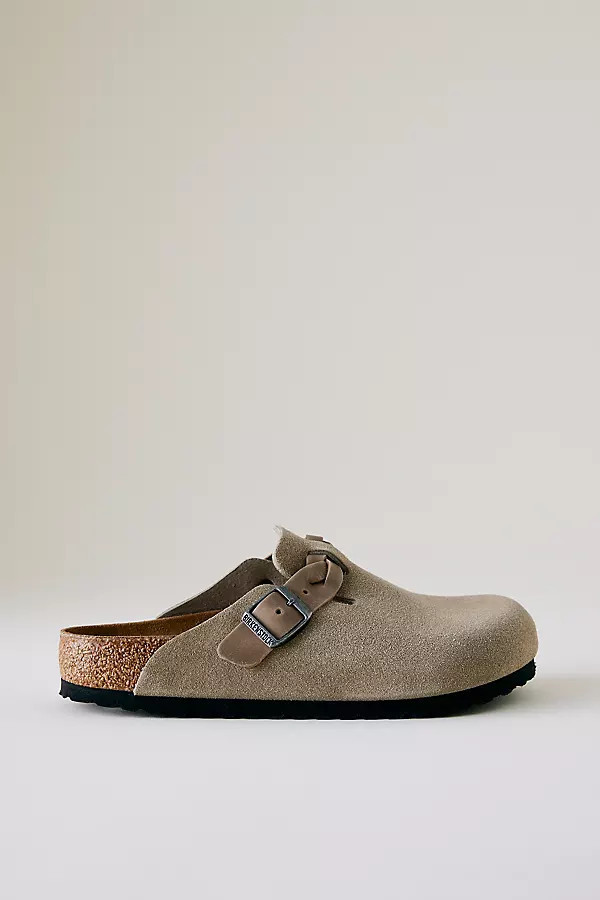 Birkenstock Boston Braided Suede Clogs | Anthropologie (UK)