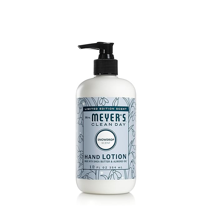 MRS. MEYER'S CLEAN DAY Hand Lotion, Snowdrop Scent, 12 Ounce Bottle | Amazon (US)