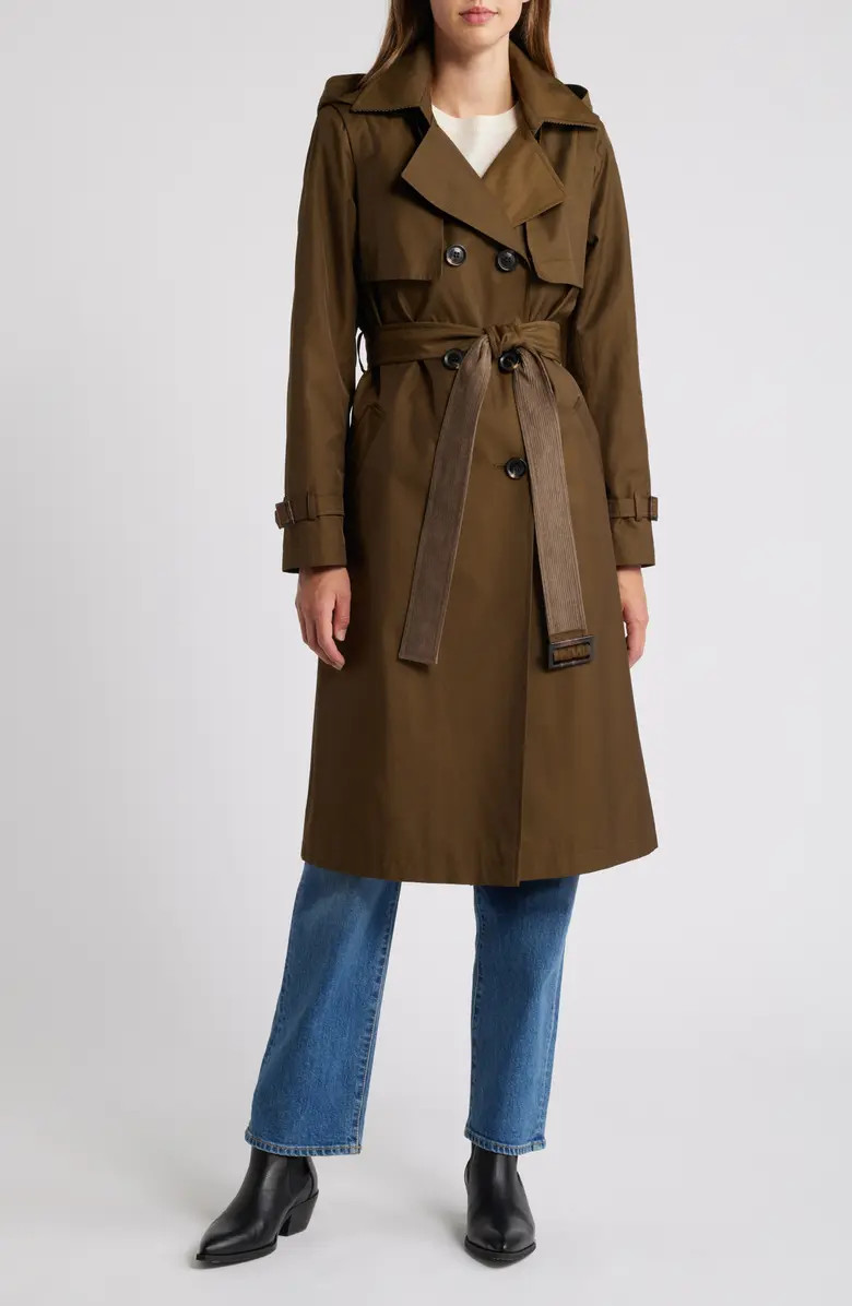 Sam Edelman Double Breasted Belted Trench Coat | Nordstrom | Nordstrom