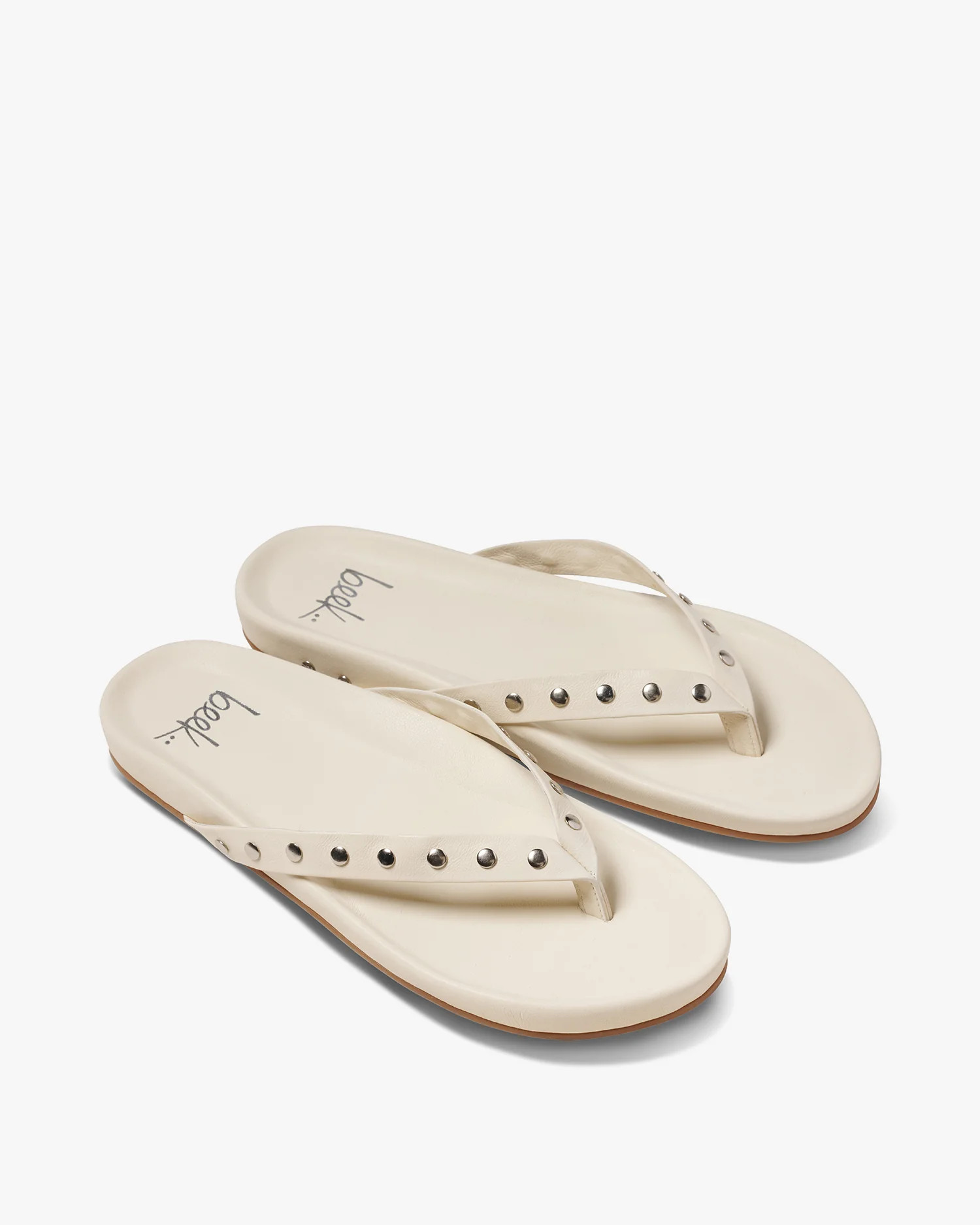 Tringa Leather Thong Sandal - Vanilla | beek | beek