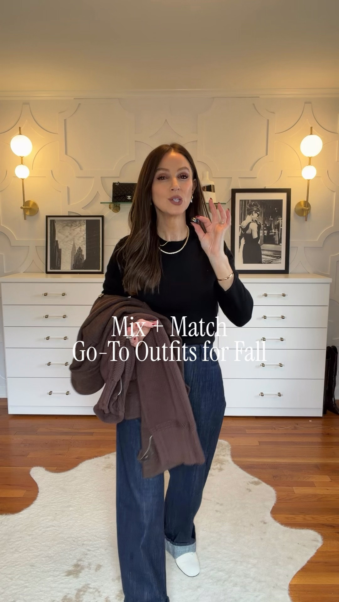 These staples will have you set for sweater weather with pieces that mix and match to create effortless go-to looks 
Sweaters both true to size and
Jeans: size down one 
Brown pants: true to size 
Flats: true to size
Jacket: true to size 

@jcrew #injcrew #ad