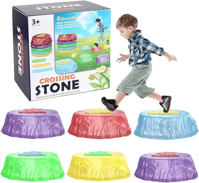 Musical Light up Stepping Stones, Light up Musical Stepping Stones for Kids, Stackable Stepping S... | Amazon (US)