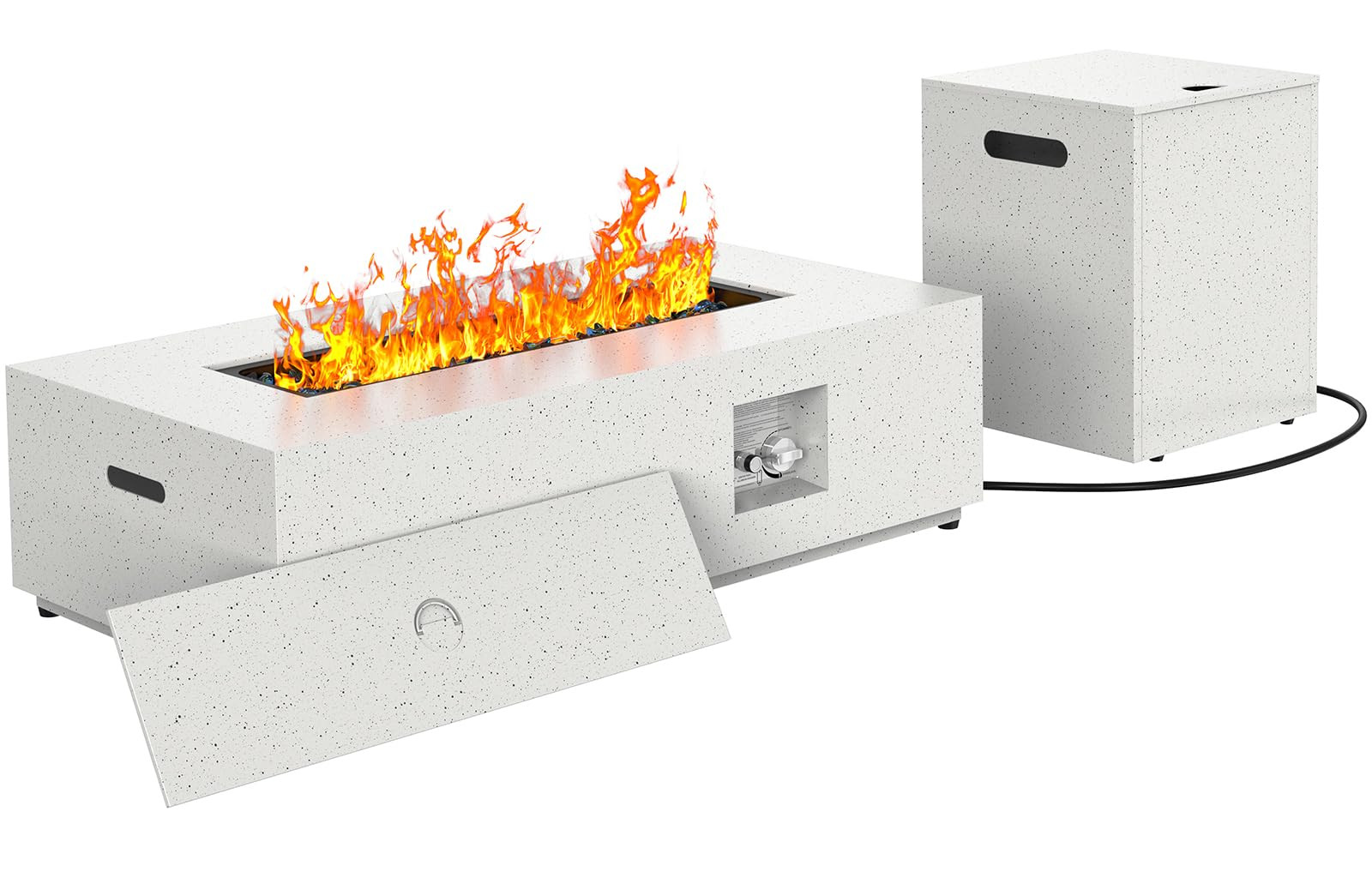 Ciays 43Inch Propane Fire Pit, 50,000 BTU Outdoor Gas Fire Pit Table with CSA Certification, Glas... | Amazon (US)