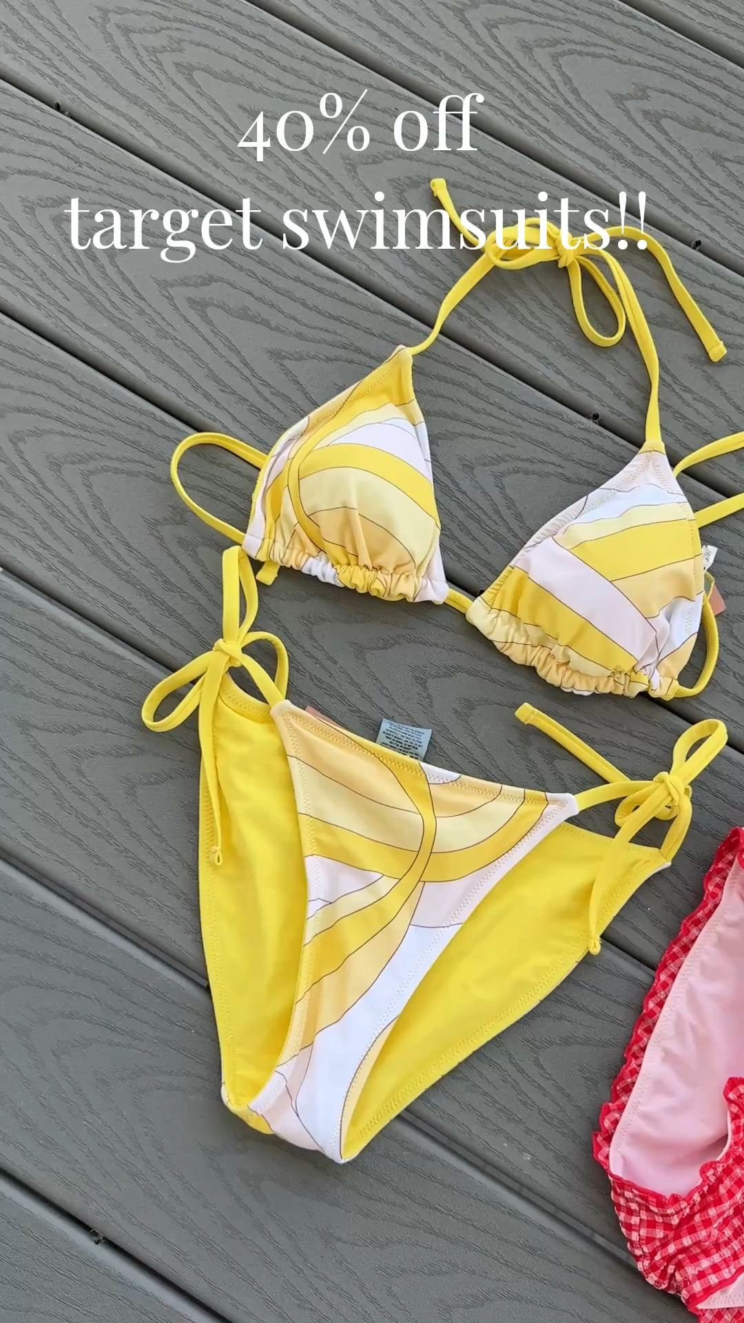 Target circle week 40% off swimsuits

#LTKSeasonal #LTKSaleAlert