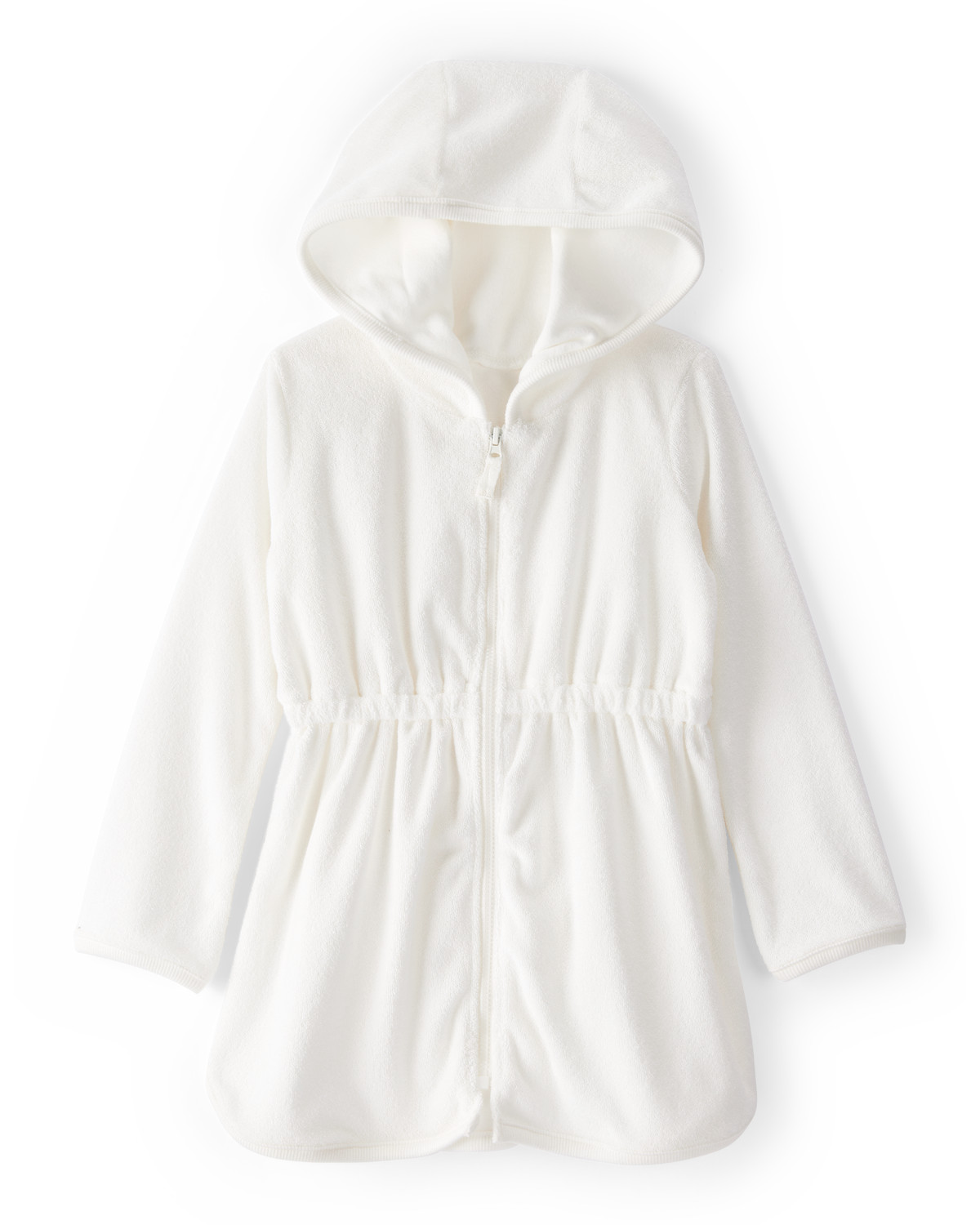 Toddler Hooded Terry Cloth Swim Cover-Up Dress - White | Carter's Inc