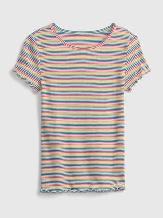 Kids Ribbed-Knit T-Shirt | Gap (US)
