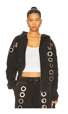 1XBLUE Eyelet Tracksuit Top in Brown from Revolve.com | Revolve Clothing (Global)
