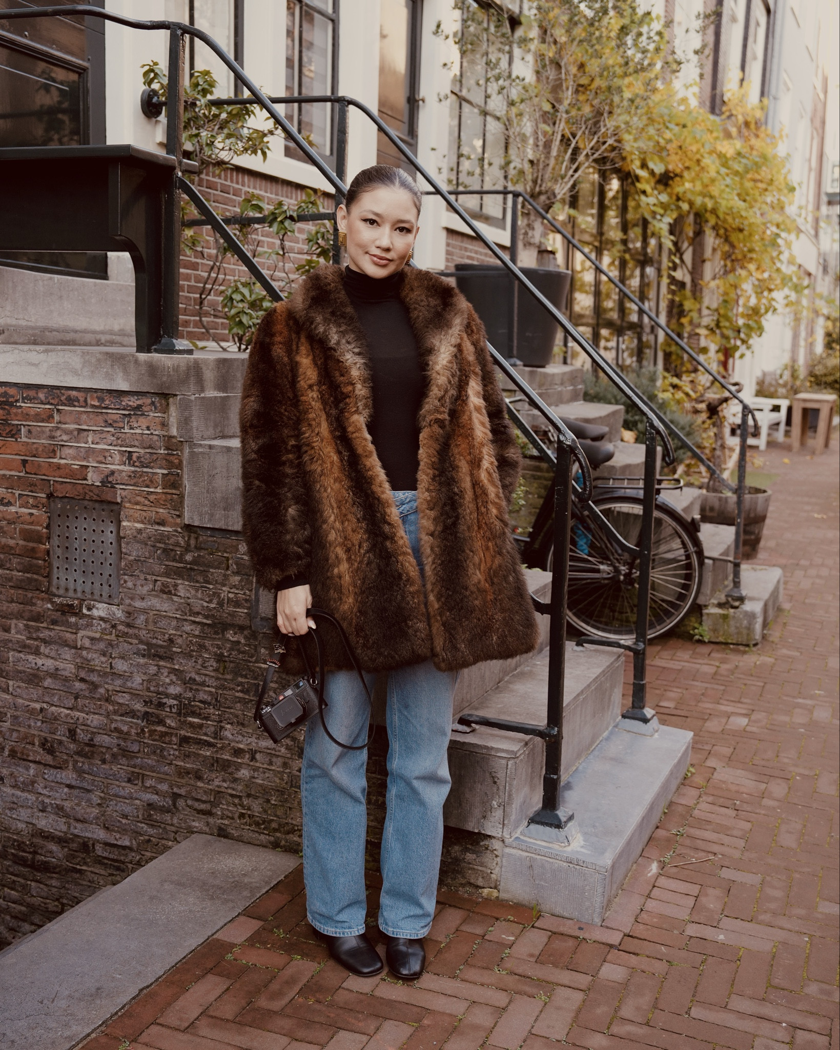 24 hours in Amsterdam - wearing a black turtle neck, straight leg jeans and a vintage fur coat ✨🍂🍁
#LTKStyleTip

#LTKFindsUnder50 #LTKFindsUnder100